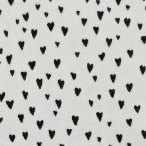 H&M Size 4 Minimal Hearts Off White 3/4sleeves Button down with chest POCKETS! - Picture 11 of 12